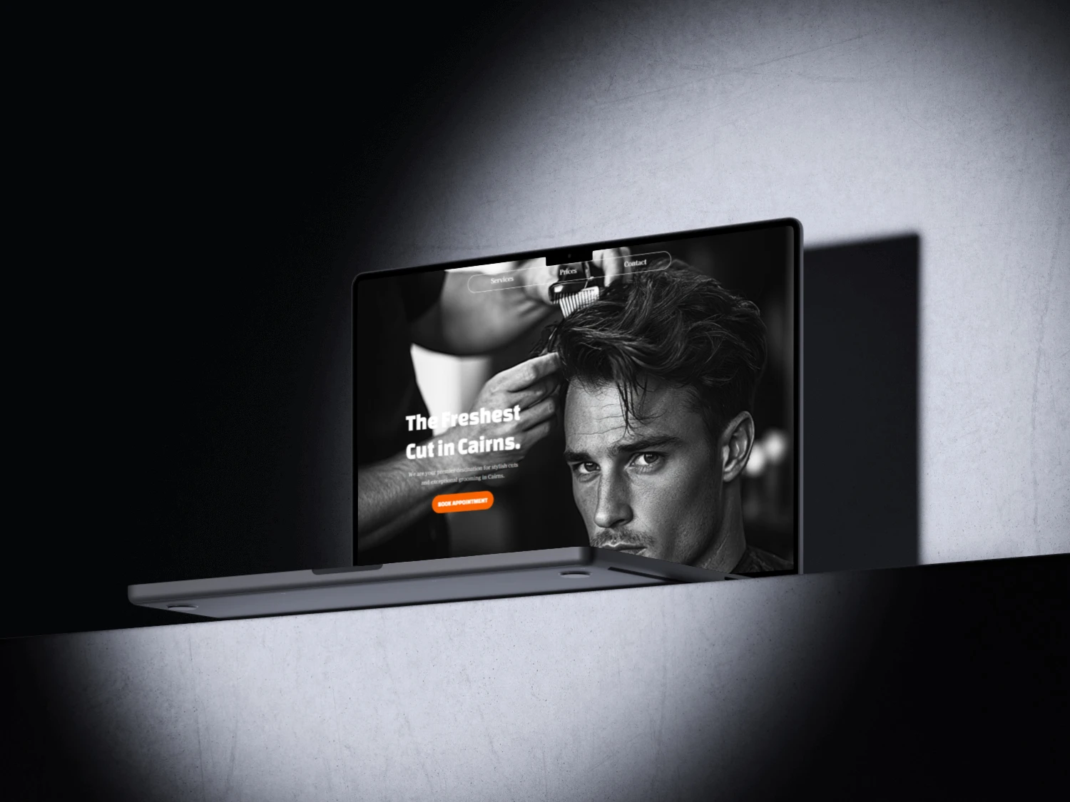 Bells Barbershop Website Homepage